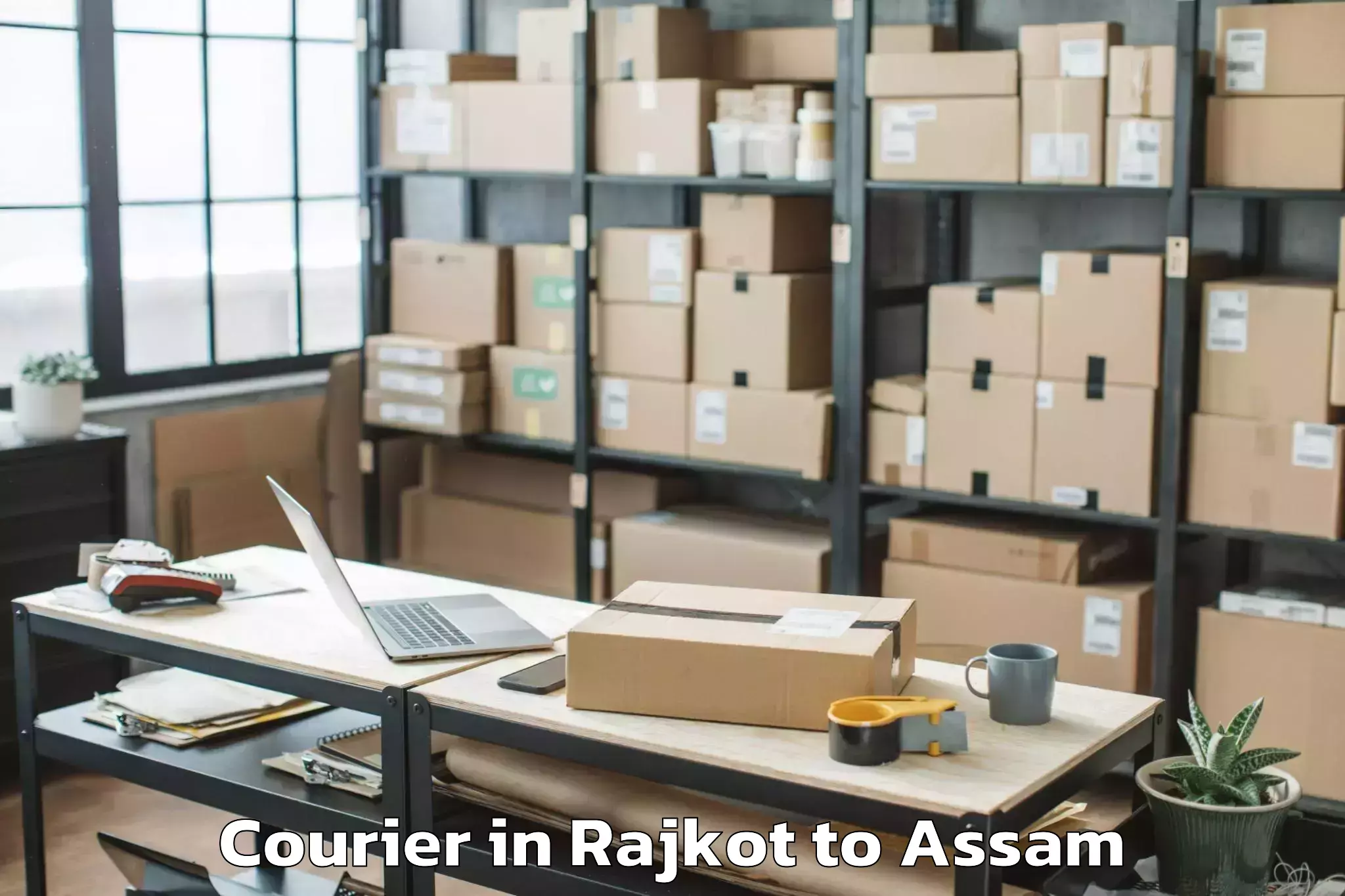 Get Rajkot to Hamren Courier